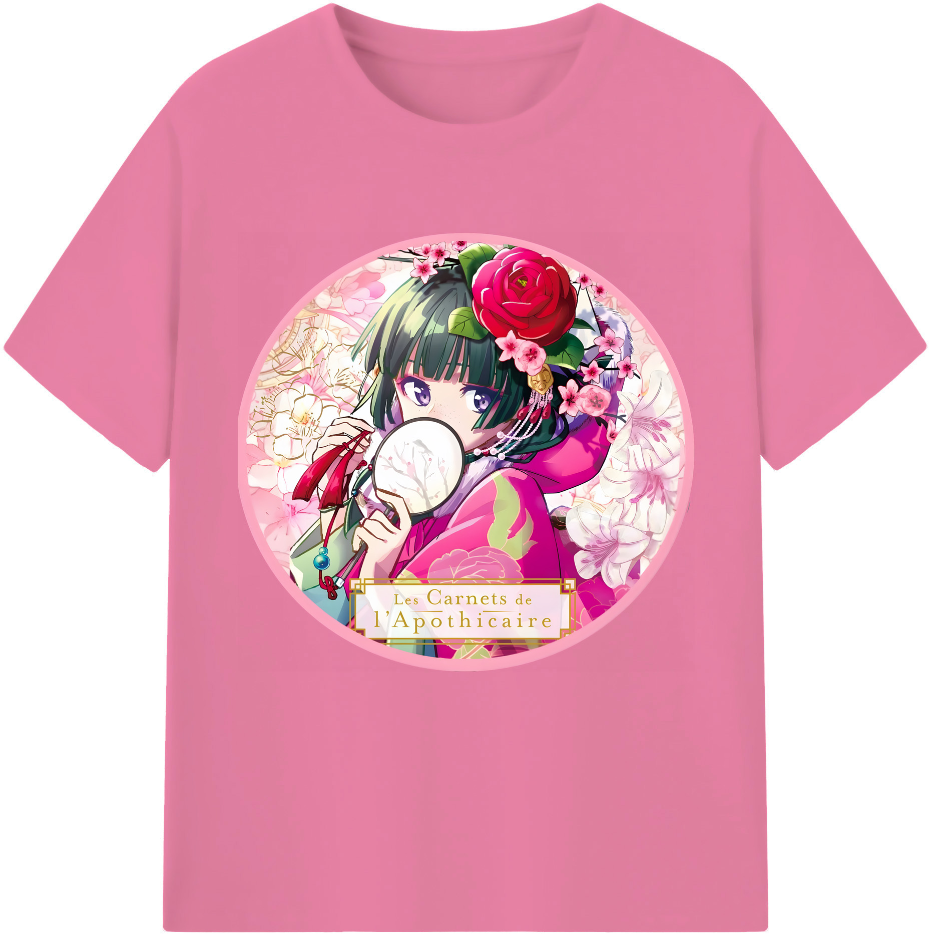 （画像用） 薬屋のひとりごと The Apothecary Diaries 綿100％半袖Tシャツ（フロントプリント）